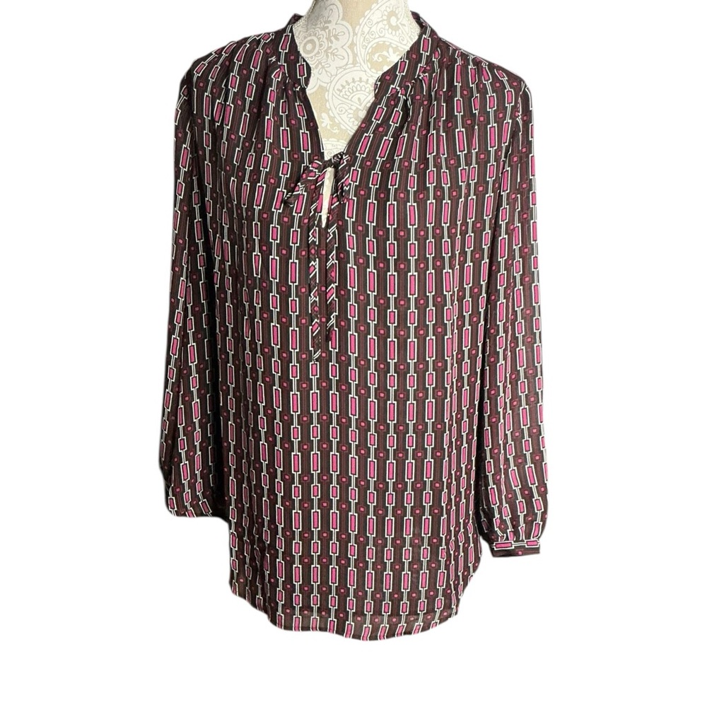 Lane Bryant Geometric Print Blouse Size 14 — NWT - Picture 2 of 12